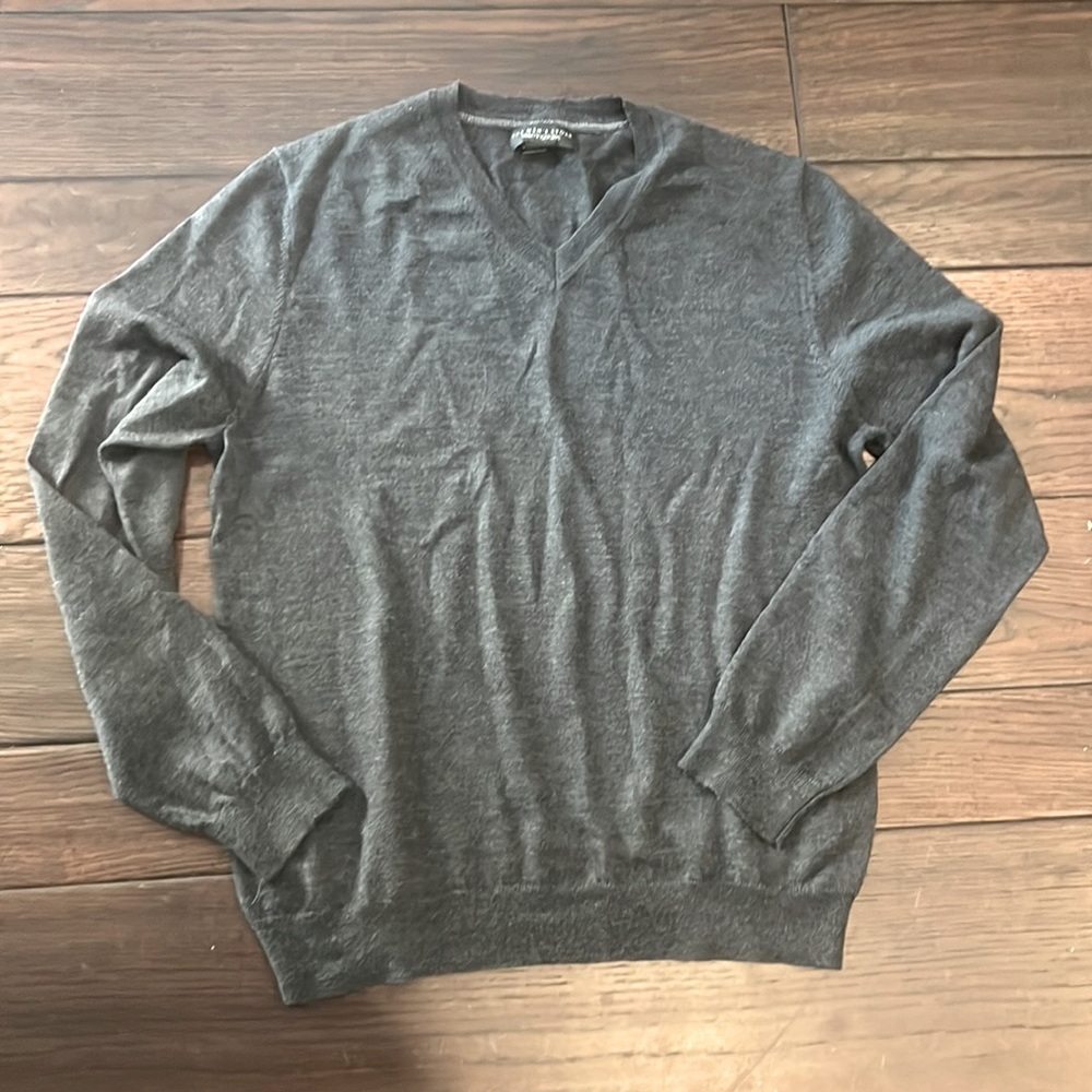 Large grey cashmere sweater